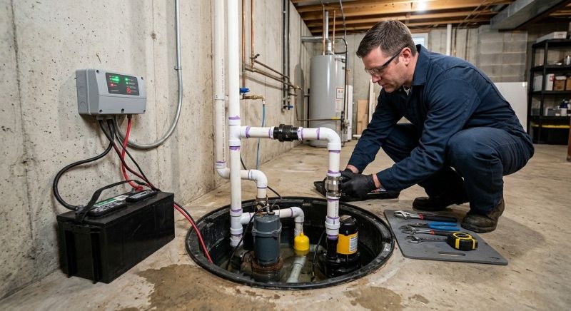 Sump Pump Plumbing in Boston, MA